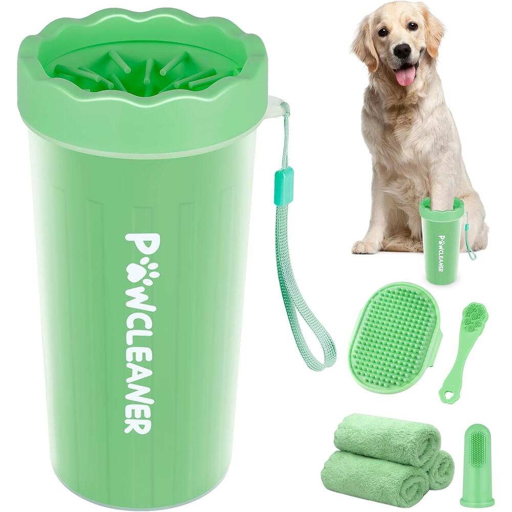 Muddy Paws 7 in 1 Portable Dog Paw Cleaner Silicone Cup Bundle Set Large